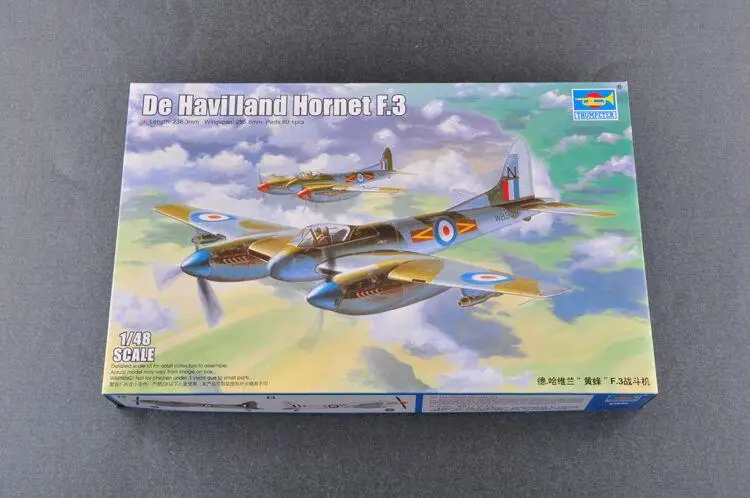Trumpeter 1/48 02894 De Havilland Hornet F.3|Наборы для сборки моделей| |