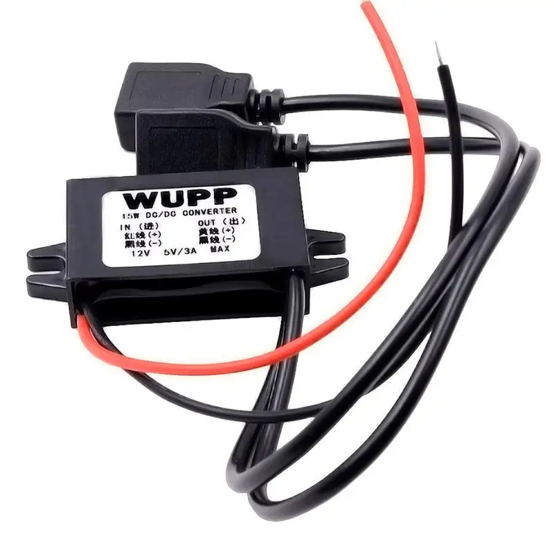 1 шт. двойной USB кабель 3A DC 12V постоянного тока до выход 5V автомобильный