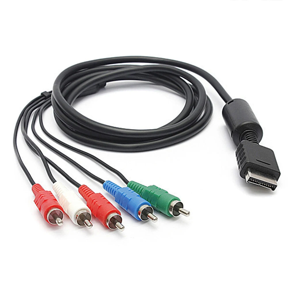 Аксессуары для игр 140 см компонент 5RCA AV Аудио Видео HD ТВ кабель Sony 1 2 3 PS1|Кабели VGA| |