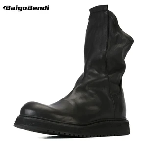 Must Have! Ботинки мужские зимние из натуральной кожи, с плюшевой подкладкой