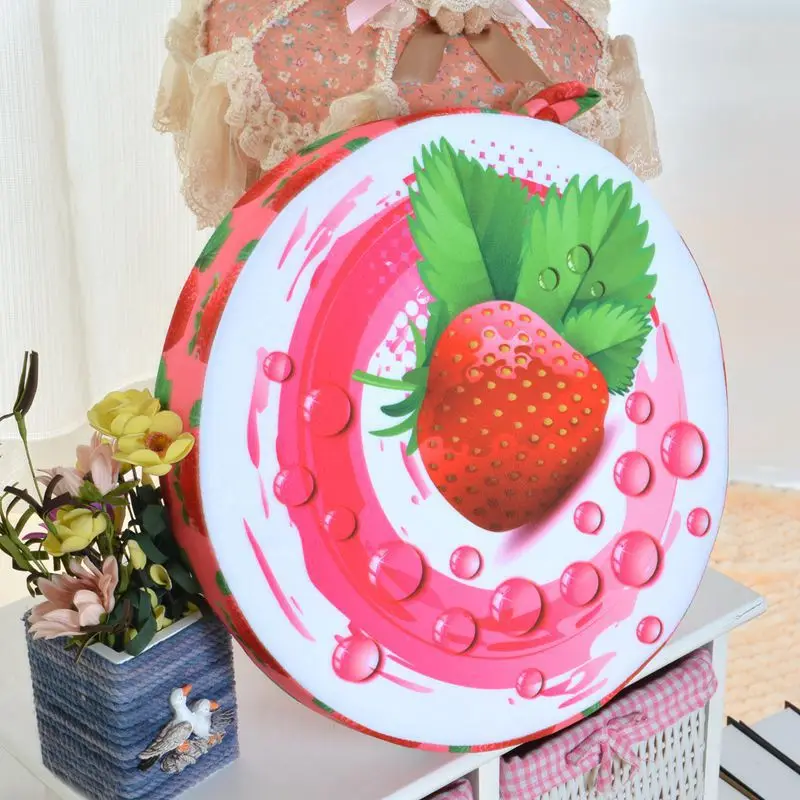 

New Cute Creative 3D Summer Fruit Office Chair Back Cushion Sofa Throw Pillow case Soft decorative pillowscase
