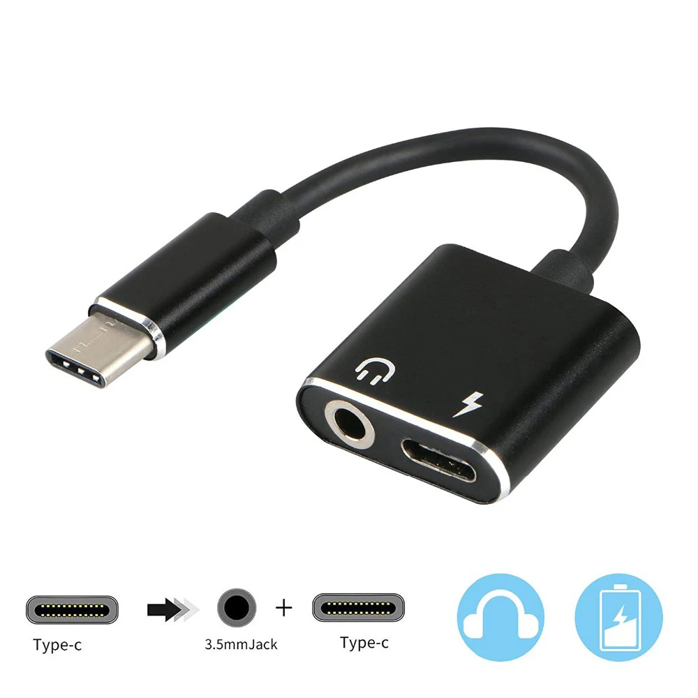 2 в 1 USB C адаптер тип c конвертер для зарядного устройства и поддержка 3 5 мм