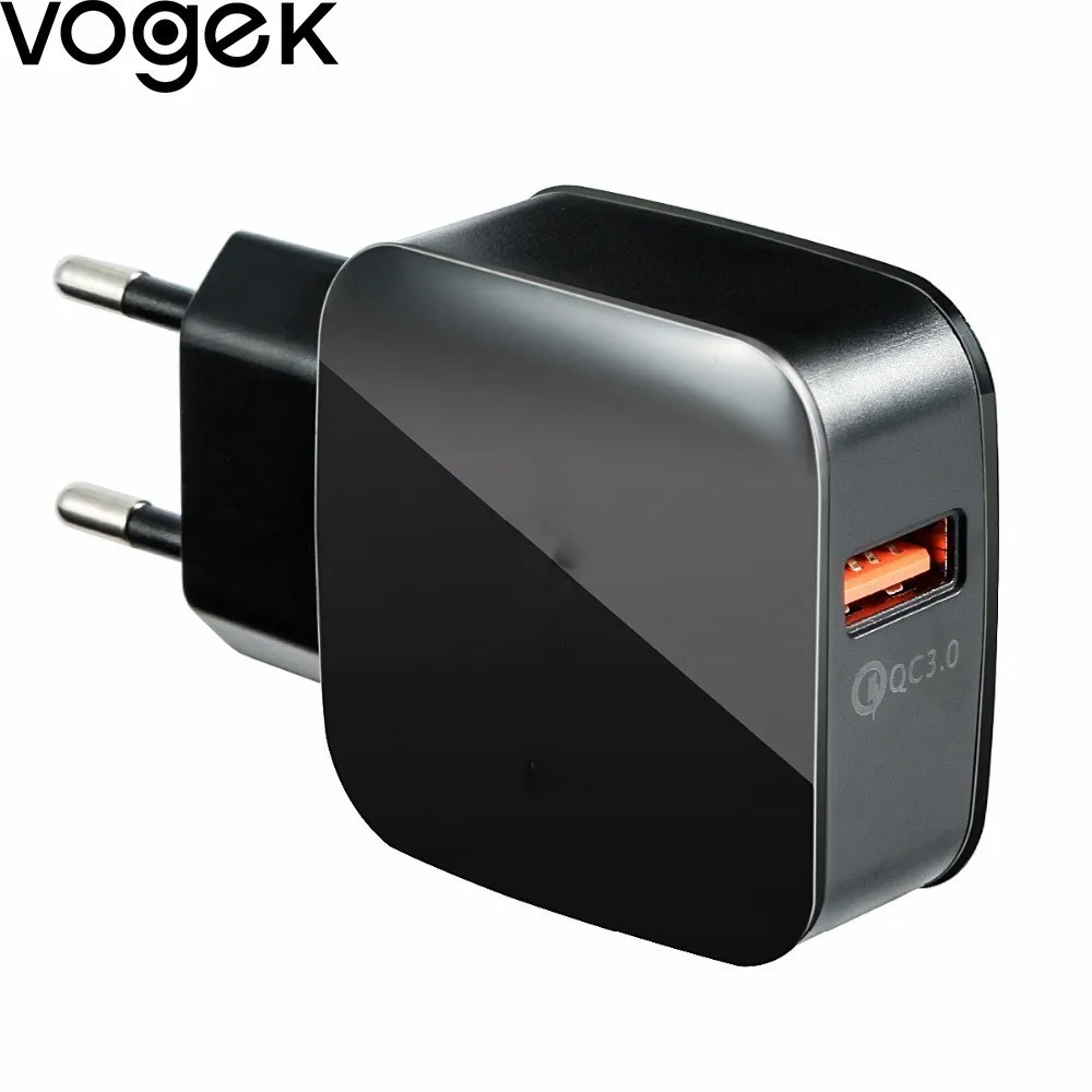 USB зарядное устройство Vogek быстрая зарядка QC 3 0 для телефонов iPhone Samsung Glaxy S9