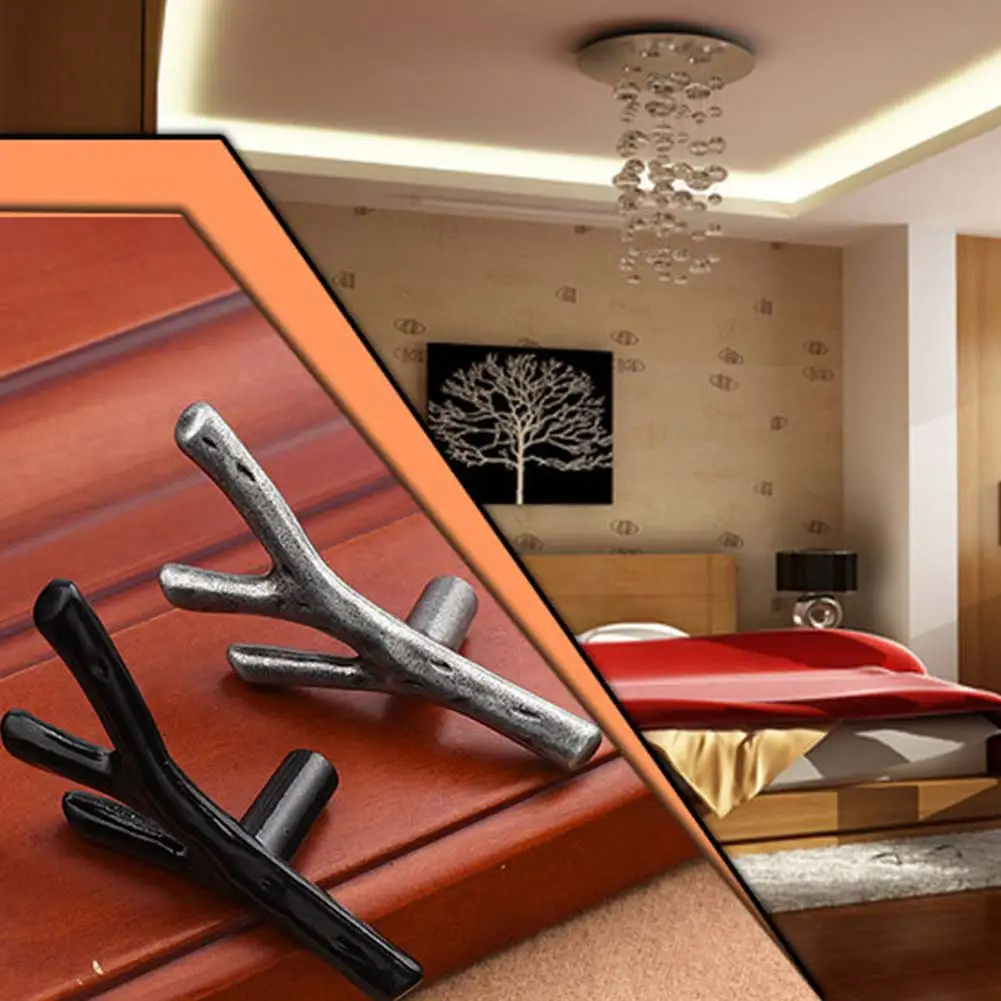 Woopower Ретро Кабинет Ручка ветка дерева дверные ручки Фурнитура для шкафа ящика