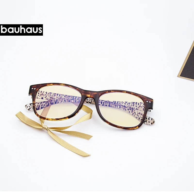 

BAUHAUS ULTEM- leopard print Goggles Anti Blue Laser Fatigue Radiation-resistant Eyeglasses Glasses Frame Oculos de grau