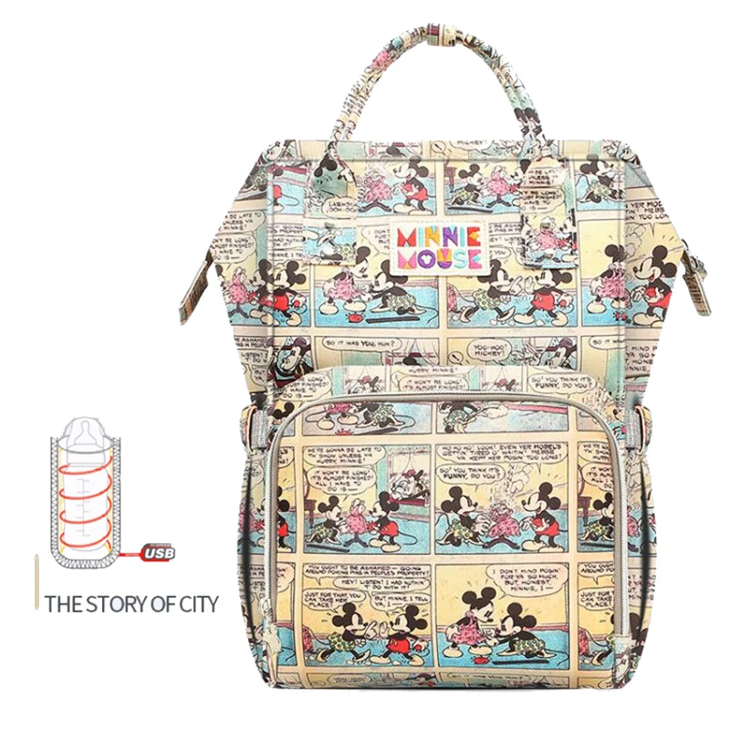 Disney Mochila Maternidade Waterproof Diaper Bags USB Bottle Feeding Travel Backpack Baby Bags For Mom Storage Bag Mummy Bags
Disney Mochila Maternidade Waterproof Diaper Bags USB Bottle Feeding Travel Backpack Baby Bags For Mom Storage Bag Mummy Bags