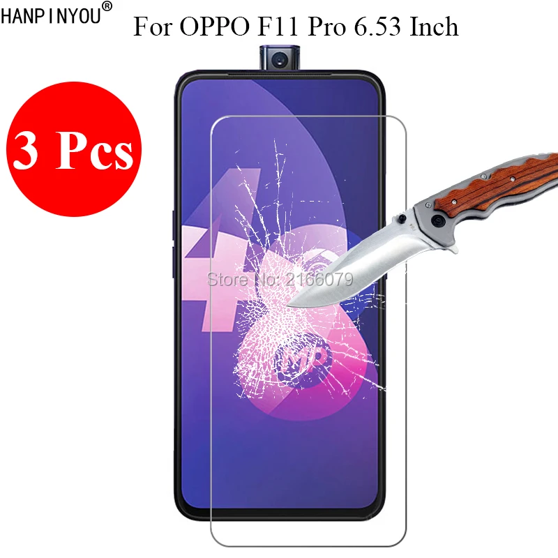 3 шт./лот, новинка, 9 H, 2.5D, закаленное стекло, защита для экрана для OPPO F11 Pro F11Pro 6,53 