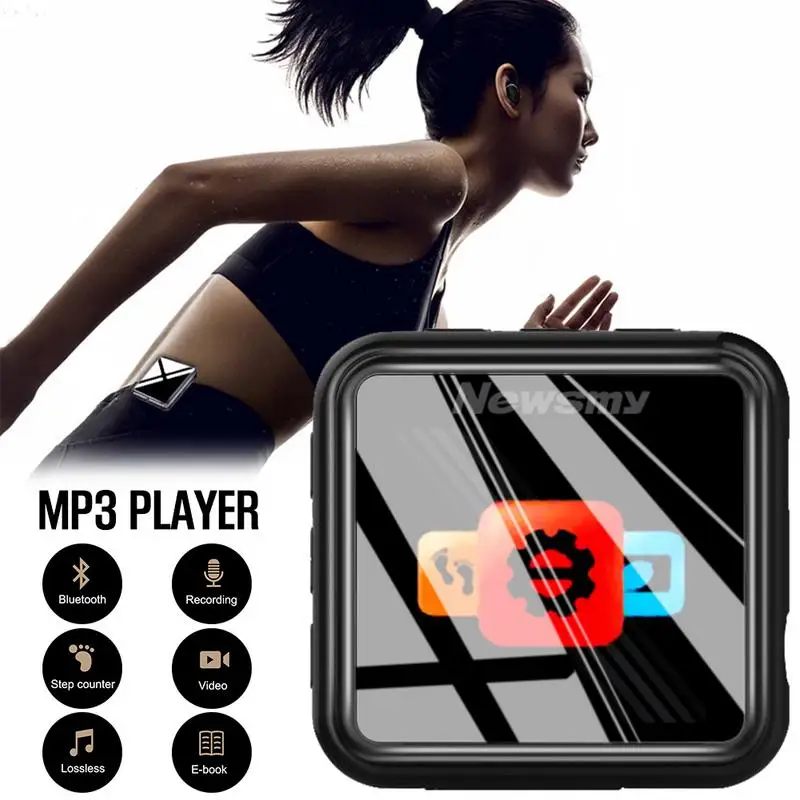 Мини Портативный MP3 плеер Bluetooth спортивные чтения музыка из металла голосового