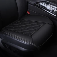 1pc car front seat cover cushion square lattice black four season pu material vehicles interior accessories