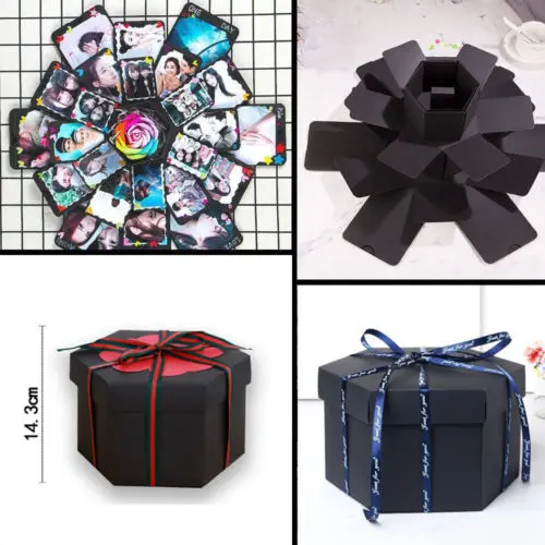 DIY сюрприз любовь взрыв коробка подарок для юбилея Скрапбукинг Фотоальбом День