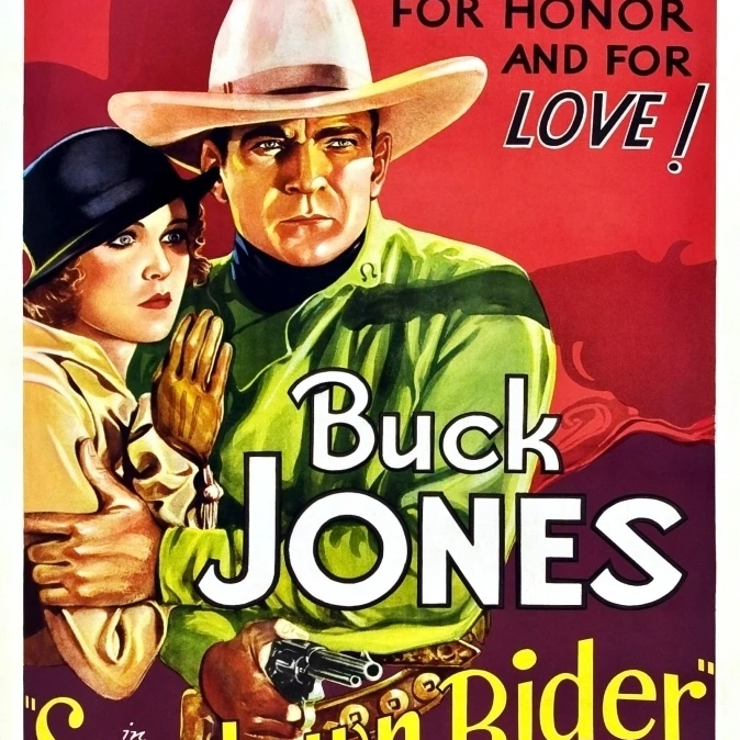 Всадник от солнца слева: Барбара Уикс бак Джонс 1932. Постер с фильмом Masterprint