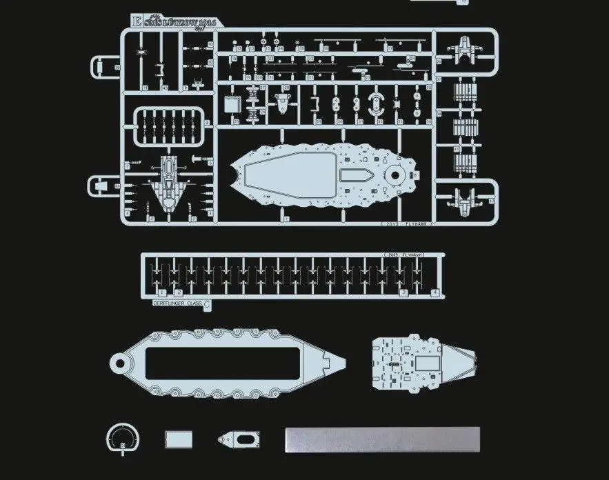 Flyhawk 1301S 1/700 немецкий Battlecruiser Lutzow (G 37 Grobes класс Torpedoboot)|Наборы для сборки моделей| |
