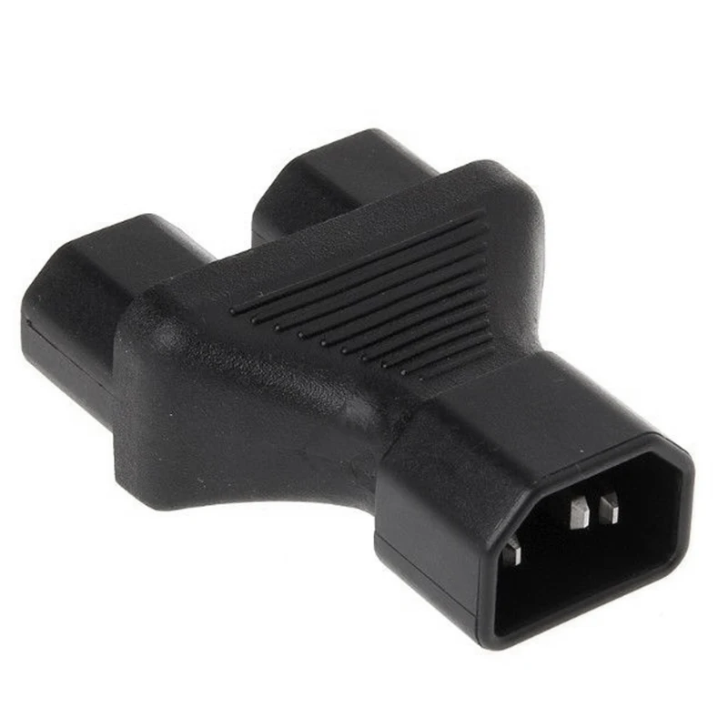 IEC 320 C14 3 контактный разъем для 2X C15 Pin гнездовой преобразователь Y сплиттер