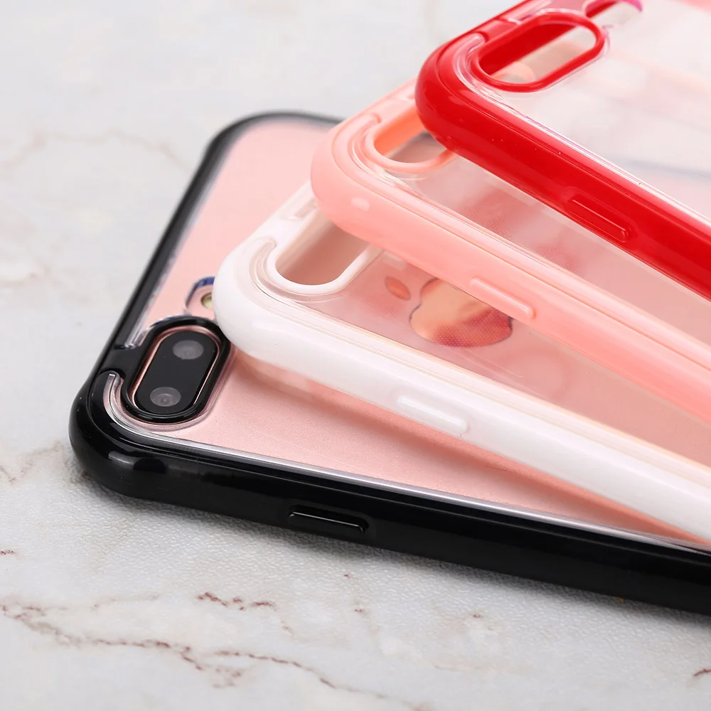 Чехол KISS мягкий прозрачный чехол для телефона iPhone 11 Pro XR XS Max 7 8 Plus разноцветный X 6 6S