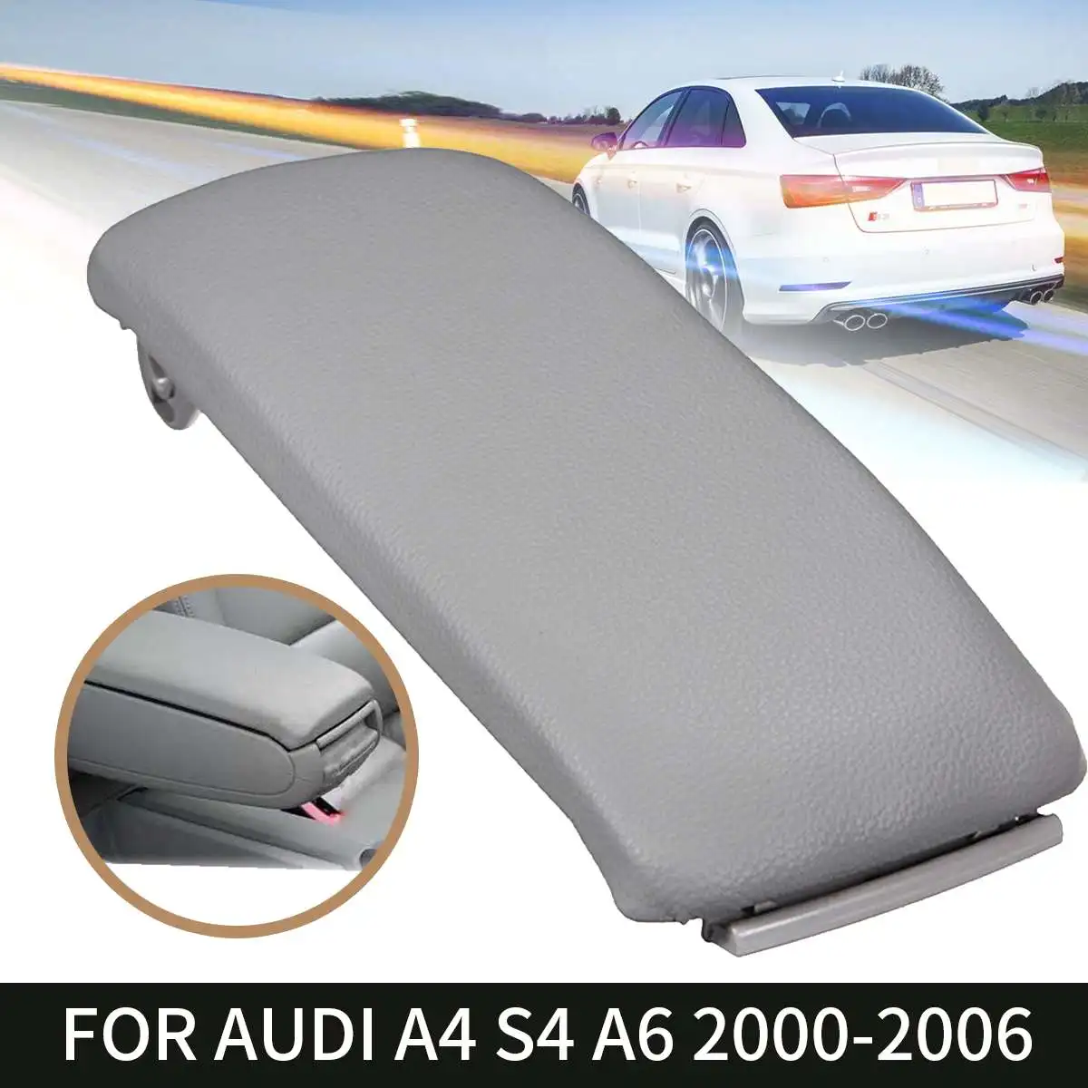 Авто кожаный подлокотник центральной консоли для AUDI 2000 2001 2002 2003 2004 2005 2006 A4 S4 A6 Allroad