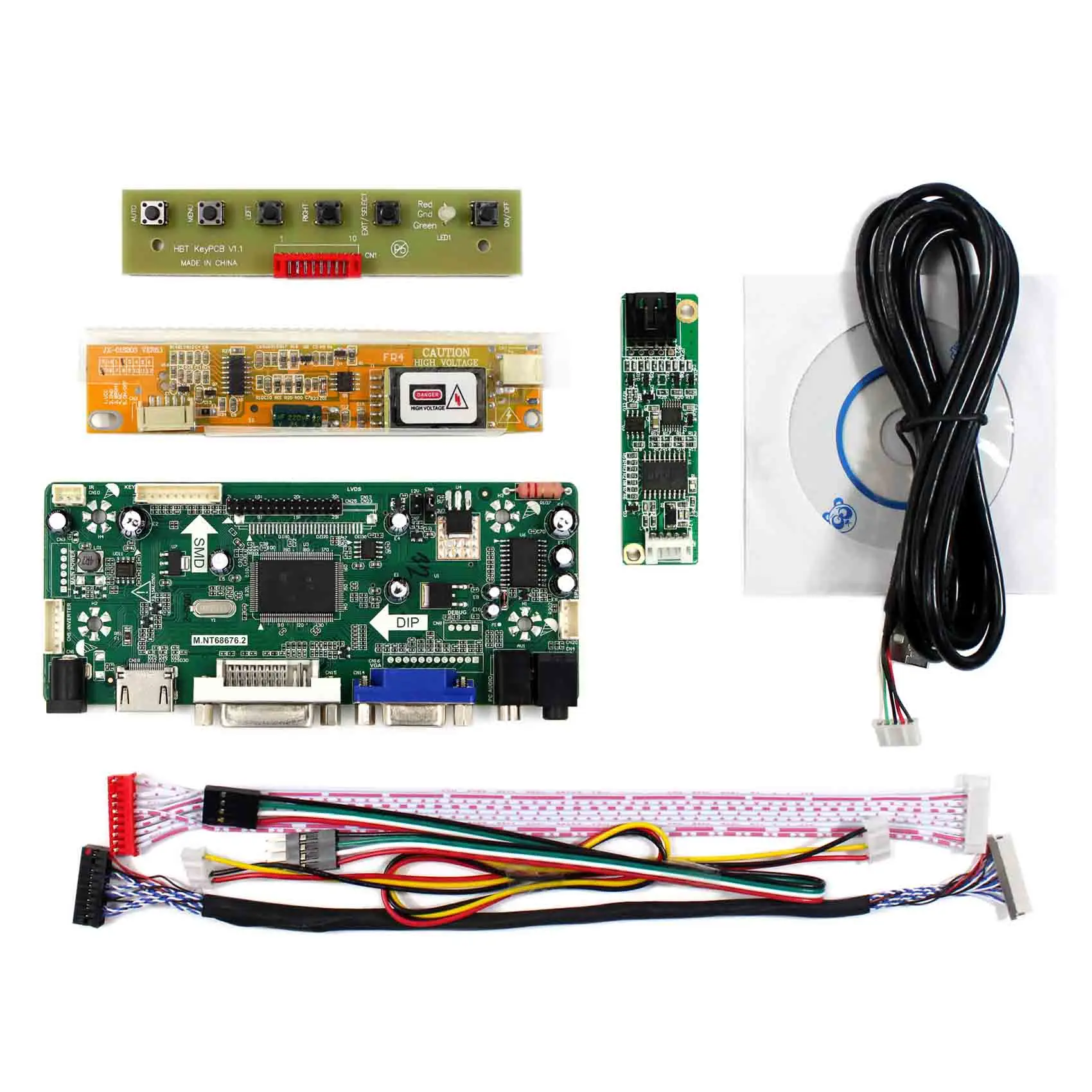 12 1 &quotрезистивный сенсорный ЖК-экран плата контроллера N121X5 HD MI DVI VGA | Электроника
