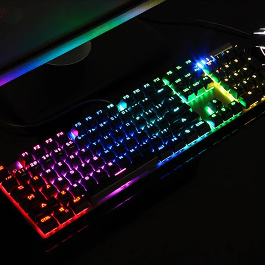 Клавиатура с подсветкой мышь комплект RGB оптическая подсветка 2400 точек на дюйм 2 ms 50 миллионов Проводная