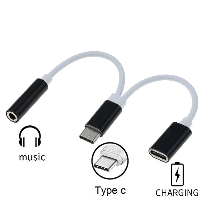 Мини USB Type-C на 3 5 мм аудио адаптер для зарядки разъем наушников Тип C штекер-гнездо