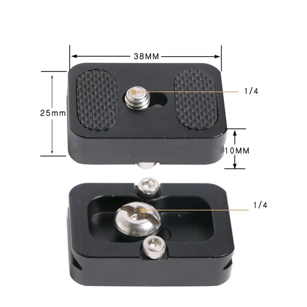 PU 25 мм универсальный металлический камера Quick Release Plate для 1/4 &quotScrewtripod монопод