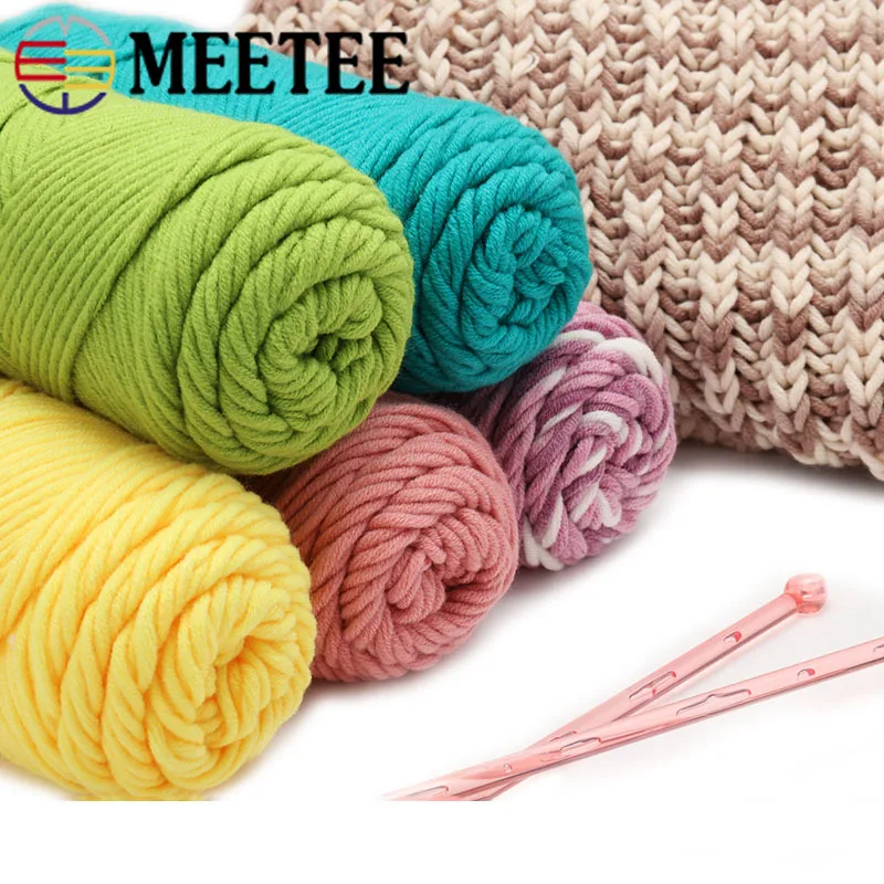 Meetee 1Roll/100g Milk Cotton Yarn For Knitting Baby Scarves Blanket Crochet Shawl Children Dress Diy Hand AP472 | Дом и сад