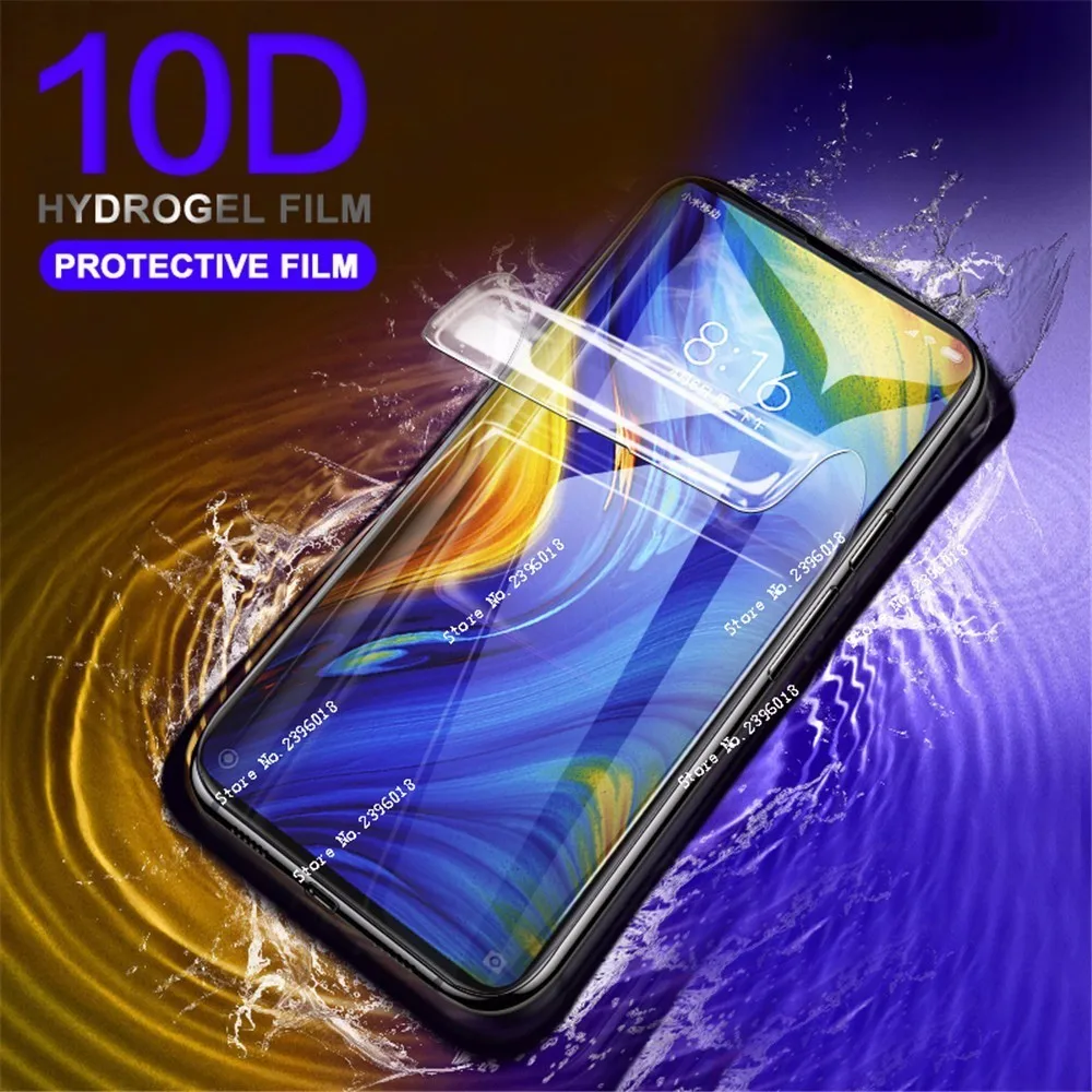 10D мягкая Гидрогелевая Защитная пленка с закругленными краями для Xiaomi 9 SE MIX 3 2s Redmi