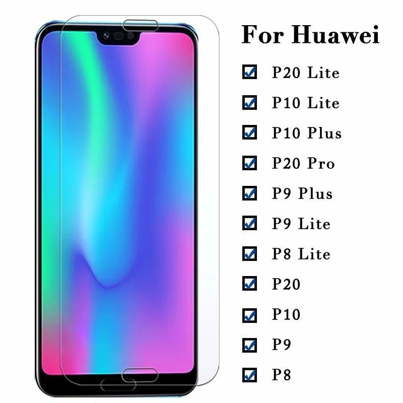 Защита экрана для Huawei P20 Lite P10 Plus закаленное стекло P8 P9 2017 Закаленное пленка Pro