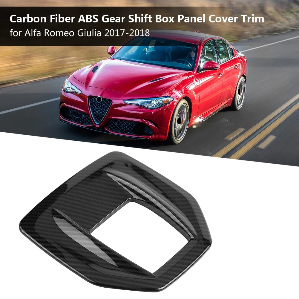 Коробка переключения передач из углеродного волокна ABS панель обшивки для Alfa Romeo