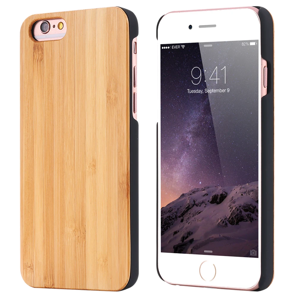 Оригинальный Деревянный чехол KISSCASE для iPhone 8 7 6 S X XS Max XR 5S оригинальный бамбуковый