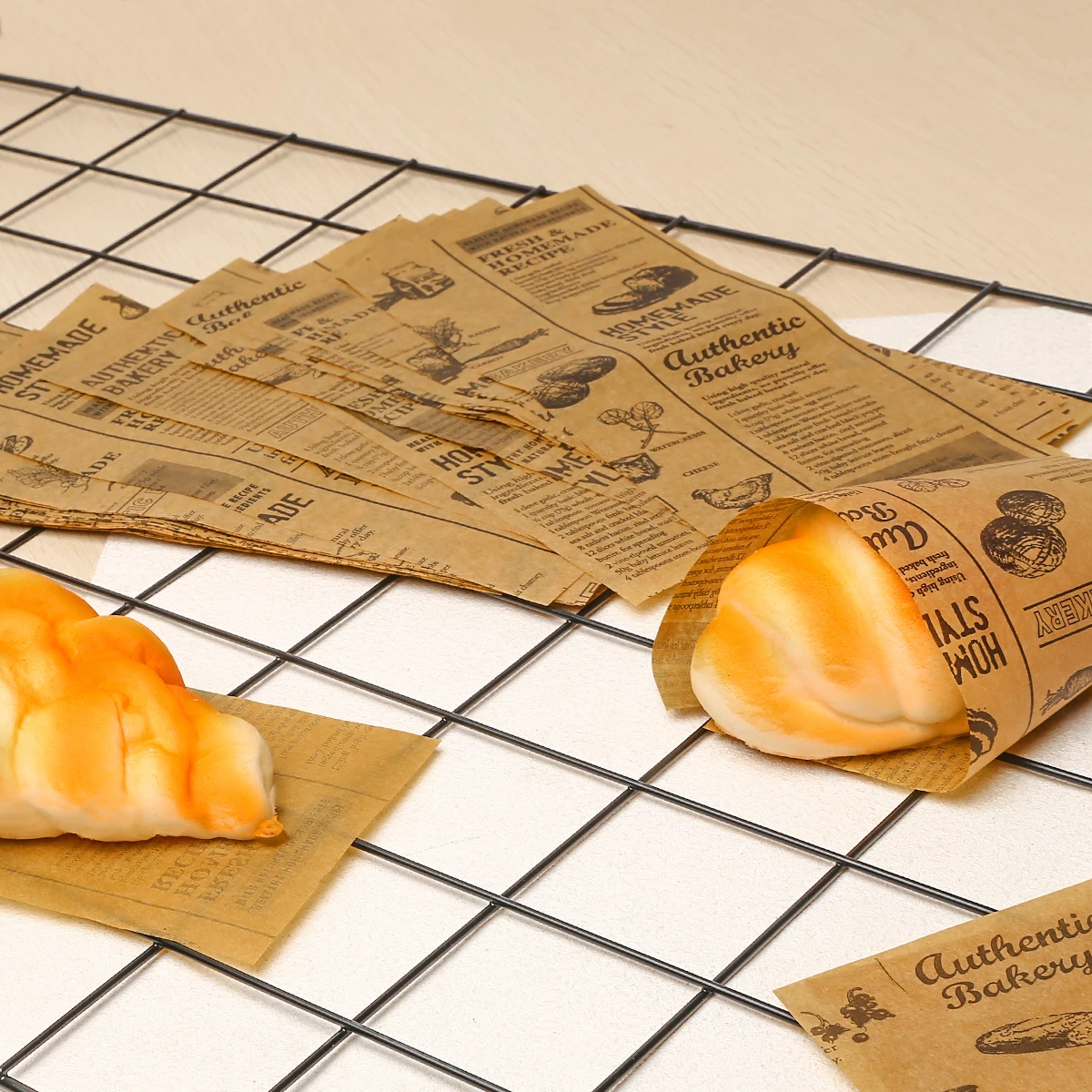 50 шт. маслостойкая вощеная бумага для пищевых продуктов|Принадлежности выпечки| |