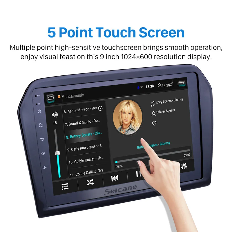 Seicane 9 &quotAndroid 1 GPS Navi для 2012-2015 VW Volkswagen Jetta HD сенсорный экран Bluetooth Зеркало Ссылка