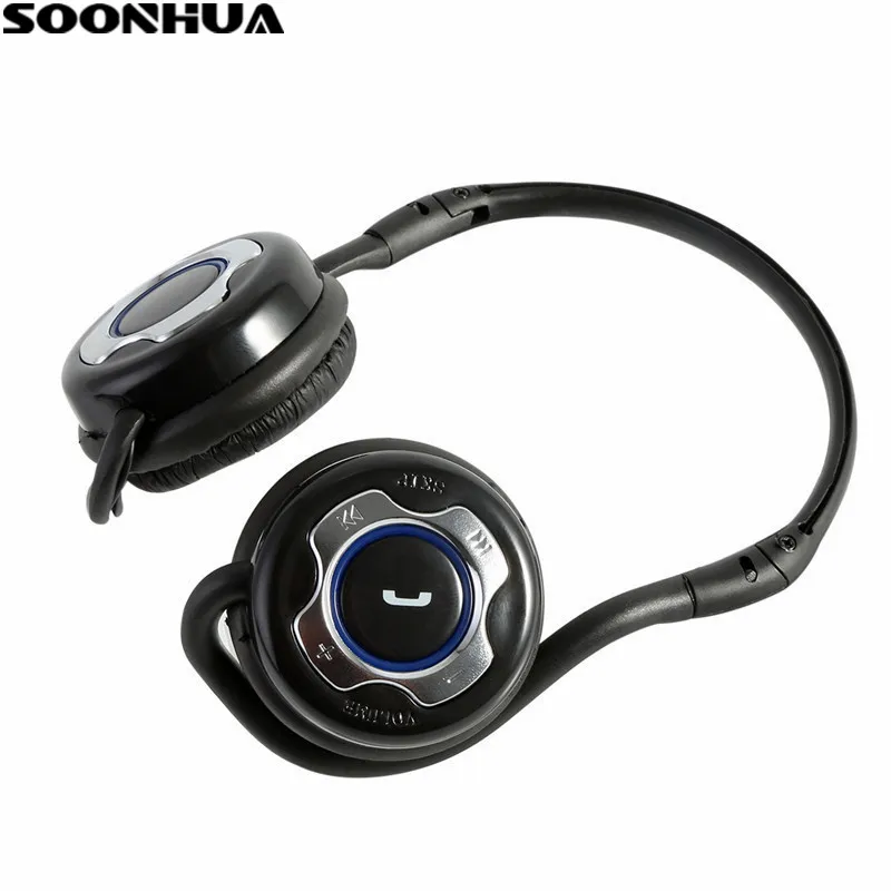 SOONHUA Беспроводной стерео Bluetooth гарнитура складная спортивные микрофон гарнитуры