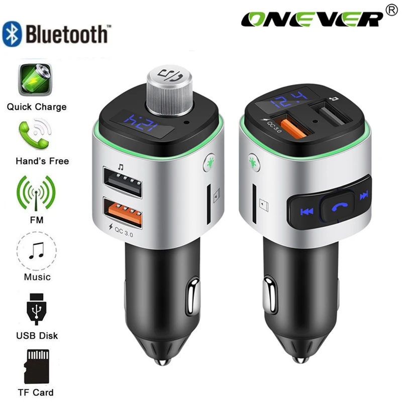 FM передатчик Aux модулятор Bluetooth автомобильный комплект громкой связи