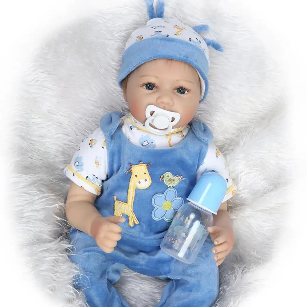 Синий Розовый силиконовый винил Reborn baby Boy girl 55 см doll новая ручная работа