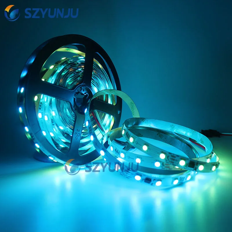 Светодиодная лента WS2818 IC полноцветная 12 в пост. Тока 5050 RGB 30 60