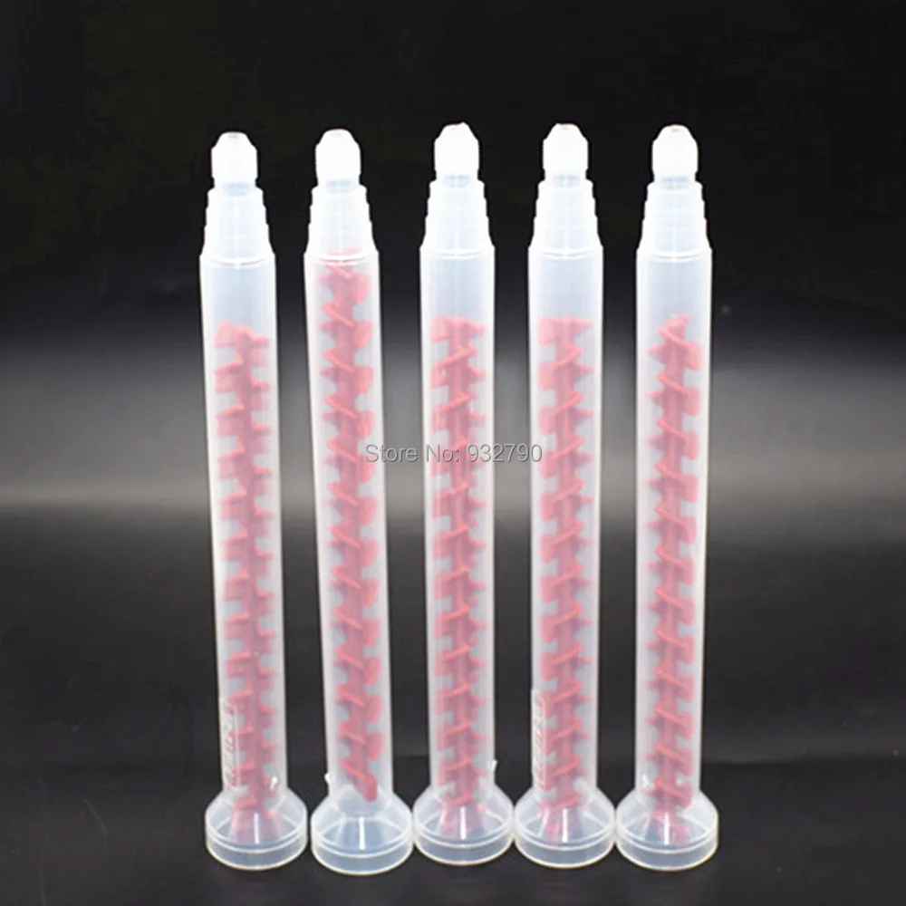 

5pcs RM12-26 Dynamic Mixing Nozzle Epoxy Applicator Tip Mixer 26 Element AB Glue Mix Silicone Polyurethane PU UV Mixing Nozzles