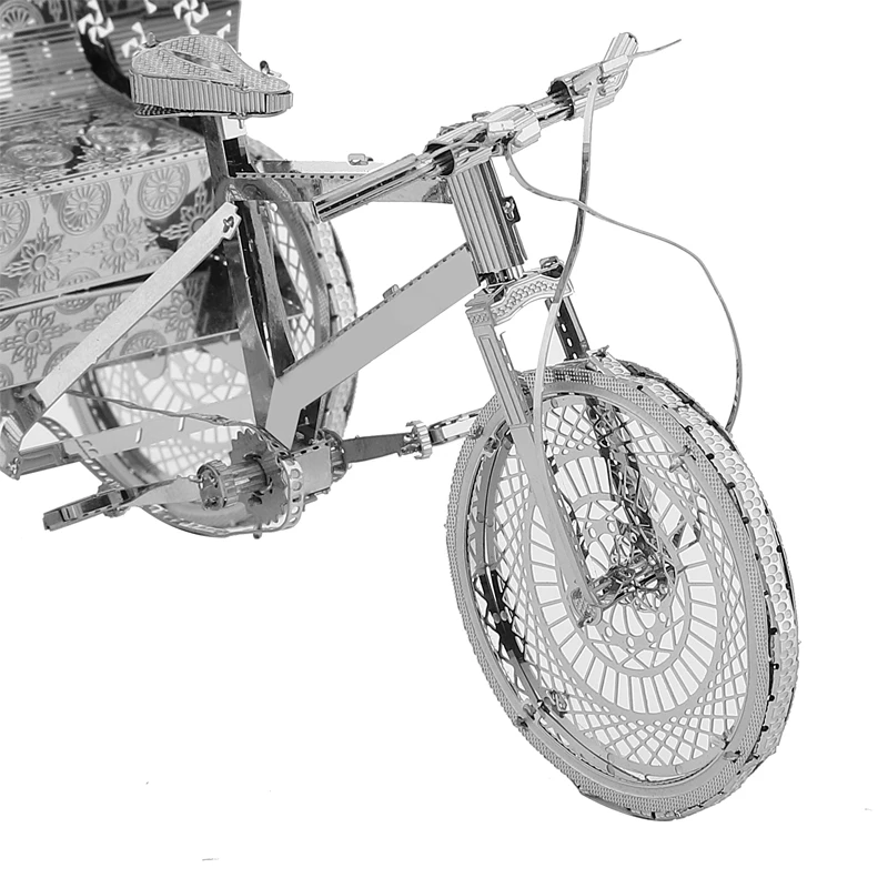 3D металлические Пазлы Trishaws набор для самостоятельной сборки моделей Nano лазерная