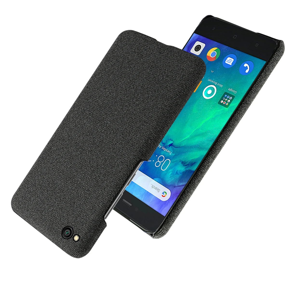 TOTUBIA для Xiaomi Redmi GO чехол Ретро тканый материал ткань против царапин ПК Жесткий