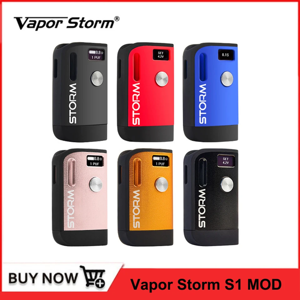 Оригинальный Vapor Storm S1 CBD мод бокс для электронных сигарет с 800 мАч встроенный