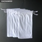 Kachawoo 100 шт солнцезащитные очки сумка Мягкий мешочек белые очки для чтения сумка для переноски индивидуальный логотип в наличии