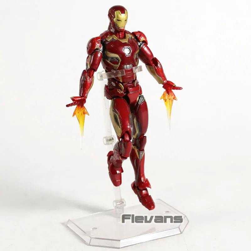 MAFEX № 022 ЖЕЛЕЗНЫЙ ЧЕЛОВЕК Марк МК 45 ПВХ экшн-фигурка Коллекционная модель игрушка