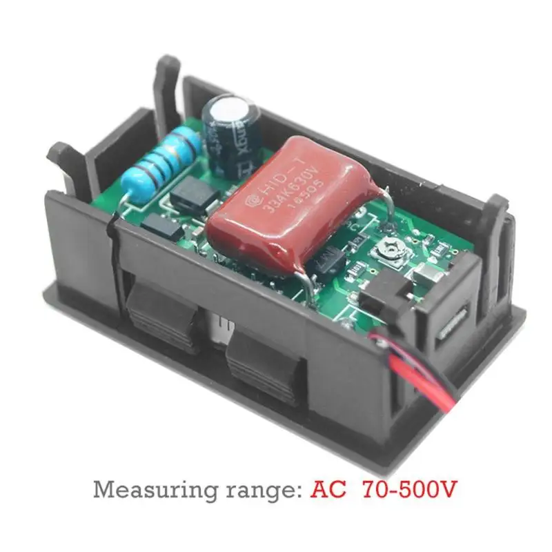 0 56 дюйма AC70 500V 2 провода светодиодный цифровой вольтметр Вольт тестер|Измерители