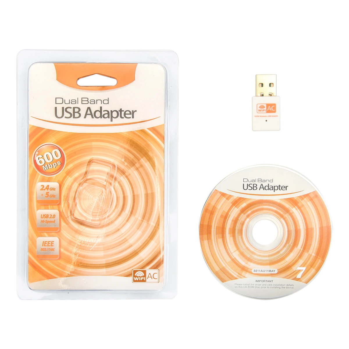 USB WiFi адаптер KEBIDU 600 Мбит/с 2 4 ГГц + 5 Двухдиапазонная беспроводная антенна сетевая