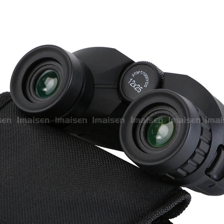 Paul binoculars 12X25 handheld portable waterproof camouflage high-definition compact dual-tube | Спорт и развлечения