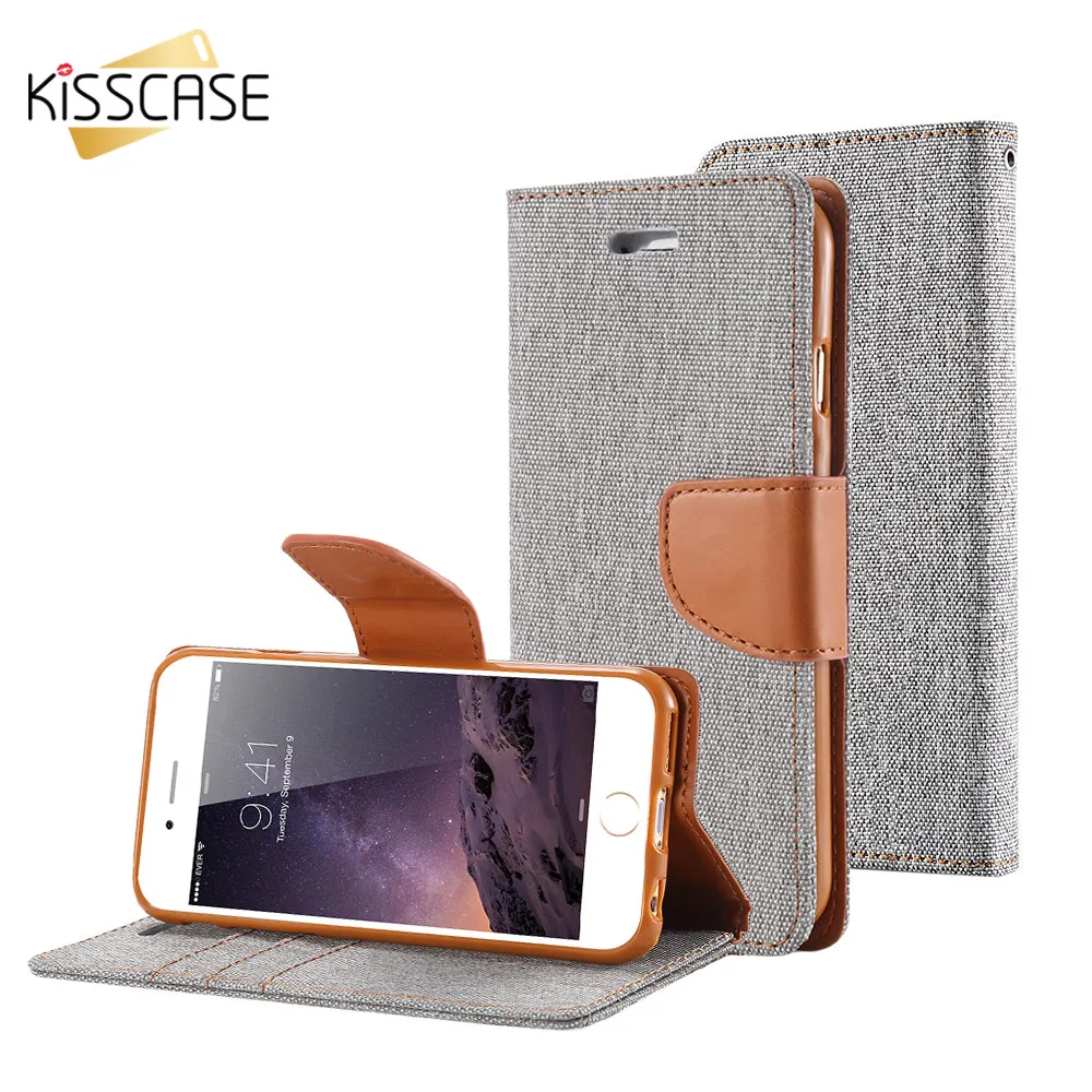 Флип Чехлы kisscase чехлы бумажники с подставкой для iPhone 6S 6 7 8 Plus кожаный чехол