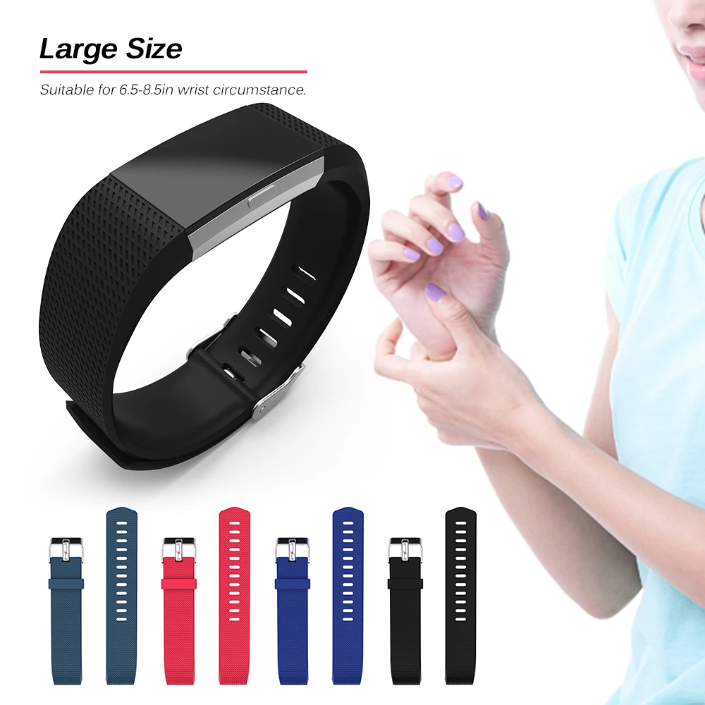 Replacement Band for Fitbit Charge2 Soft TPU Silicone Adjustable Strap Smartwatch with Small Hole | Электроника