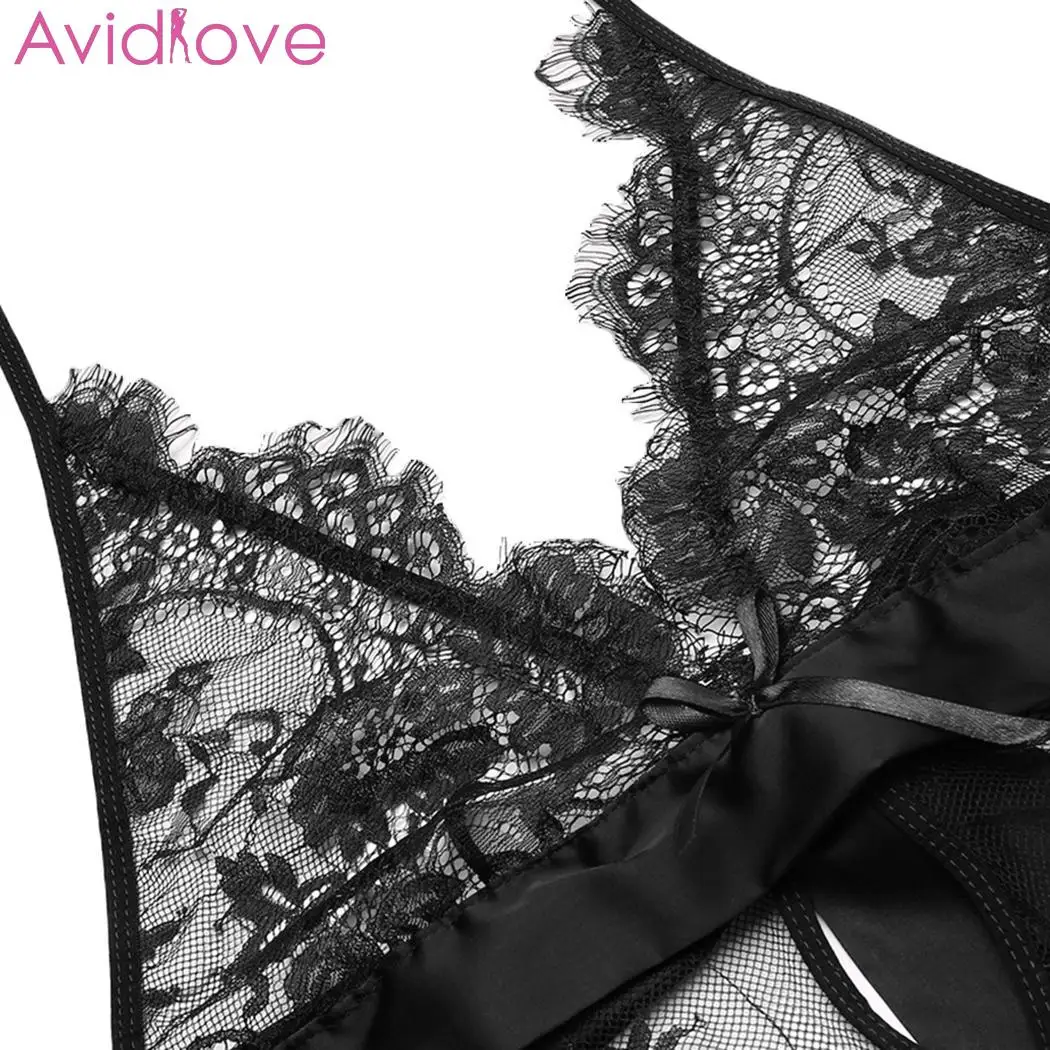 Женское кружевное белье Avidlove пикантное соблазнительное нижнее с открытой