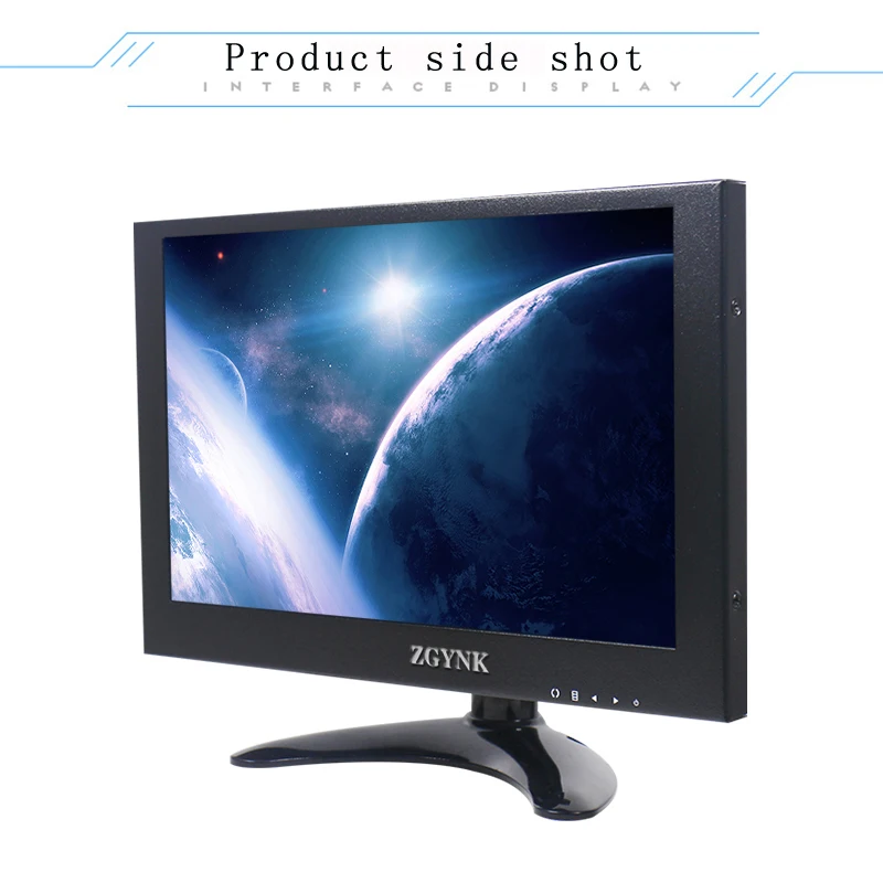 Фото 10,1-дюймовый портативный металлический HD IPS LCD HDMI интерфейс монитор промышленное оборудование дисплей компьютер расширение экран маленький ... №2