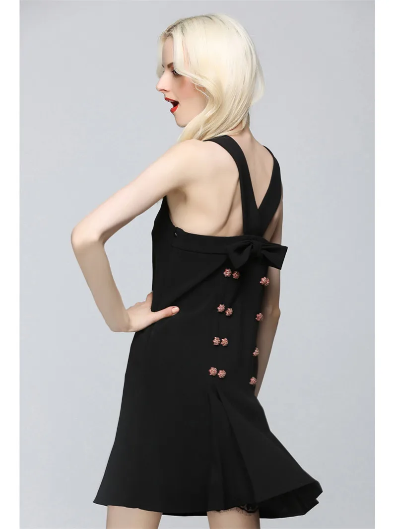 Женский мини-сарафан с открытыми плечами дизайнерский сарафан без рукавов