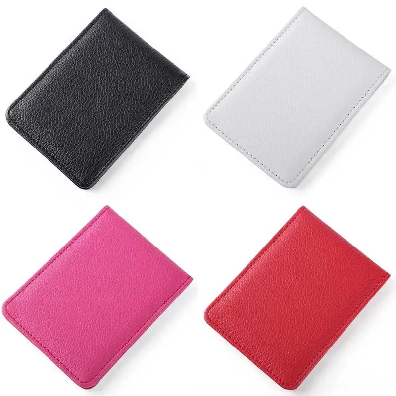 Три складные кожаные карты сумка для вождения держатель лицензии белый черный