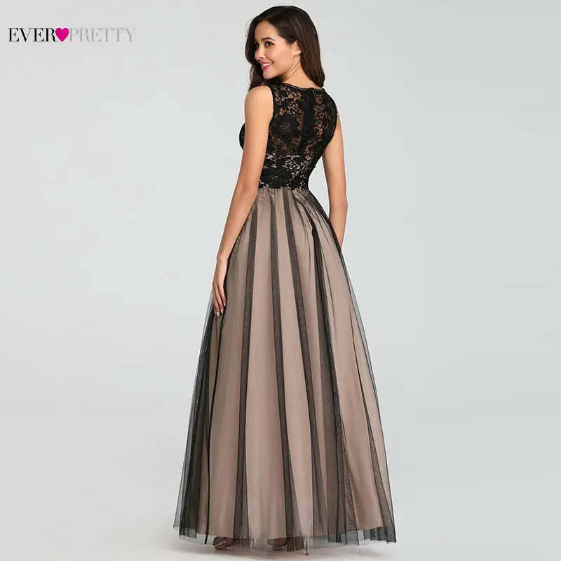Модные длинные платья подружек невесты Ever Pretty Sexy A Line без рукавов Кружевное